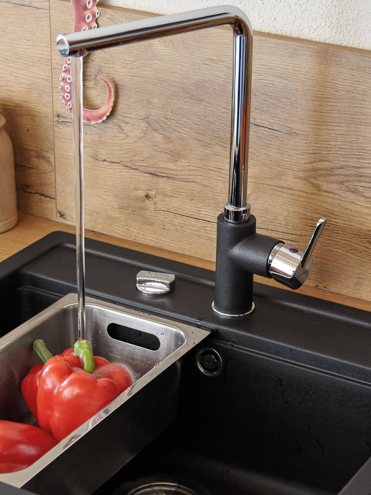 Fixed kitchen tap